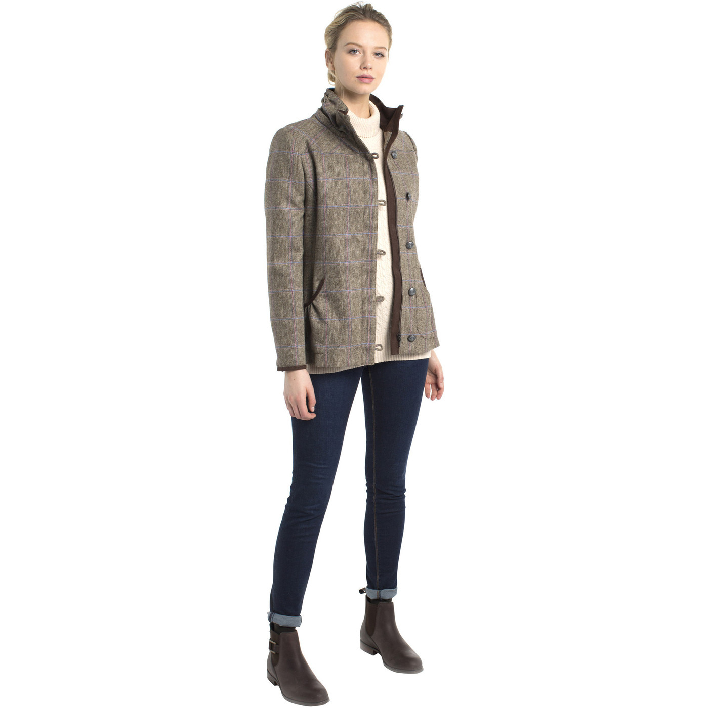 Dubarry Womens Bracken Tweed Sports Jacket Mist The Drill Shed The