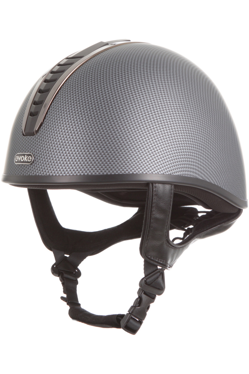 Evoke Unisex Orion Jockey Skull Riding Hat & Liner 200442004 - Carbon ...