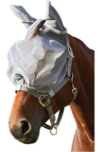 2026 WeatherBeeta Comfitec Hexi Schild Fliegen Maske Mit Ohren & Nase 1029983001 - Silver