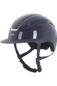 2026 Evoke Unisex Callisto Wide Peak Riding Hat & Liner 200362003 - Navy / Metallic / Chrome