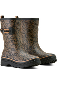 2026 Ariat Womens Kelmarsh Mid Rubber Boot 10063923 - Ocelot Print