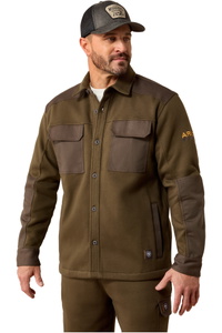 2026 Ariat Homme Rebar Ouvrier Duracanvas Chemise Veste 10079233 - Earth