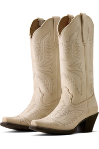 2026 Ariat Womens Round Up Collins D Toe Western Boot 10080382 - Buttercream