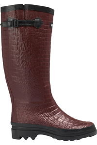 2026 Aigle Womens Aiglentine 2 Croc Wellington Boots ND7834 - Elderberry