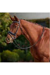 2026 Dublin Padded Comfort Crown Patent Flash Bridle 1031499 - Black
