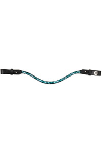 2026 Dublin Ombre Diamante Browband 1031541 - Aqua / Black
