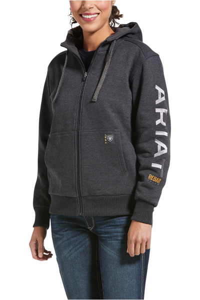 Ariat Womens Rebar All-Weather Full Zip Hoodie