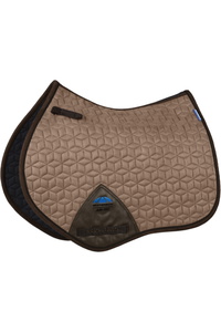 2026 WeatherBeeta Suede Elite Air-Tec Jump Shaped Saddle Pad 1030347 - Fawn