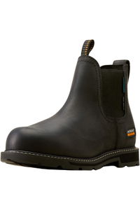 2026 Ariat Mens Groundbreaker Chelsea Waterproof Steel Toe Work Boot 10050822 - Black