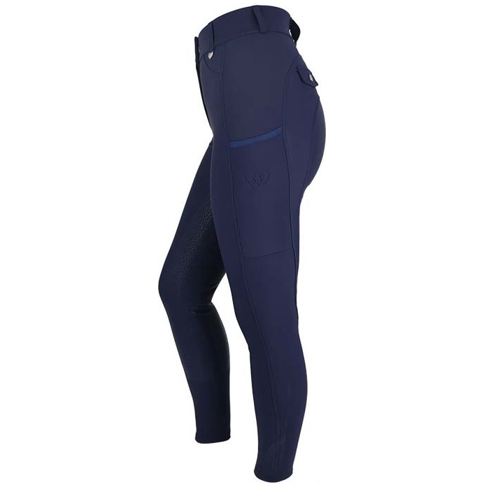 Woof Wear Damen Hybrid Vollsitz-Reithose Wa00112 - Navy