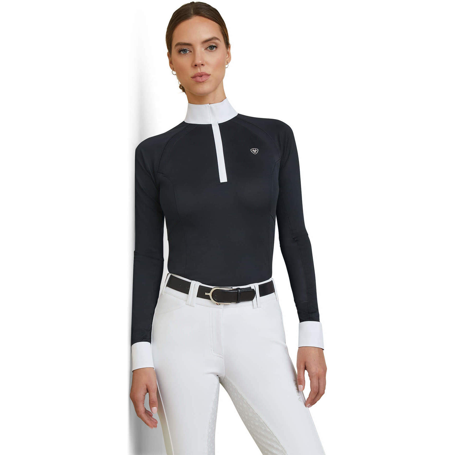 2023 Ariat Womens Sunstopper Pro 2.0 Show Shirt 10043603 - Show Navy / Ashton