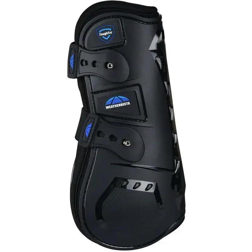 2025 Weatherbeeta Tough-Tec Essentiel Bottes à Avant Ouvert 1027510 - Black