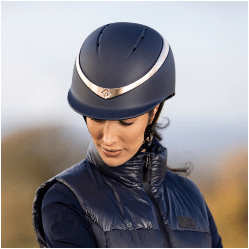 Charles Owen Halo Helmet HALONRG - Navy / Rose Gold