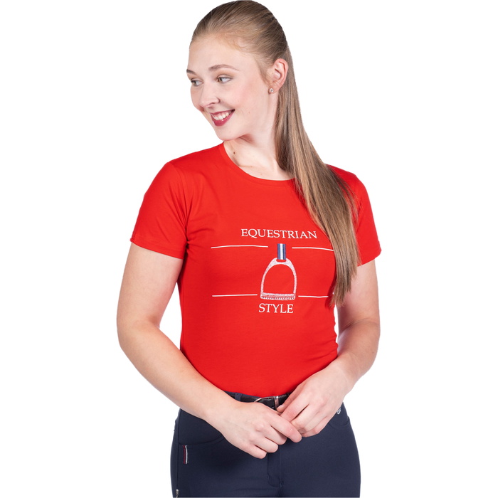 T-Shirt Technique Femme HKM Minimal – Manches Courtes Respirantes Mesh, Séchage Rapide Et Confort Été