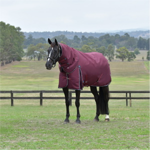 2025 WeatherBeeta Comfitec Essential Turnout Detach - A - Neck 1029014 - Burgundy