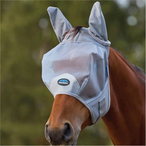 2026 WeatherBeeta Comfitec Fine Mesh Fly Mask With Ears 1029732 - Grey