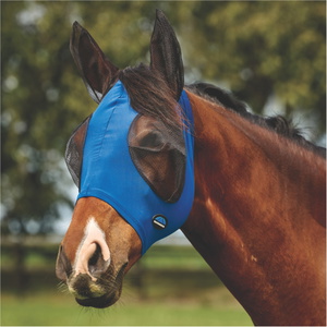 2026 WeatherBeeta Comfitec Deluxe Strecken Fliegen Maske Mit Ohren 1029984 - Kobalt / Black