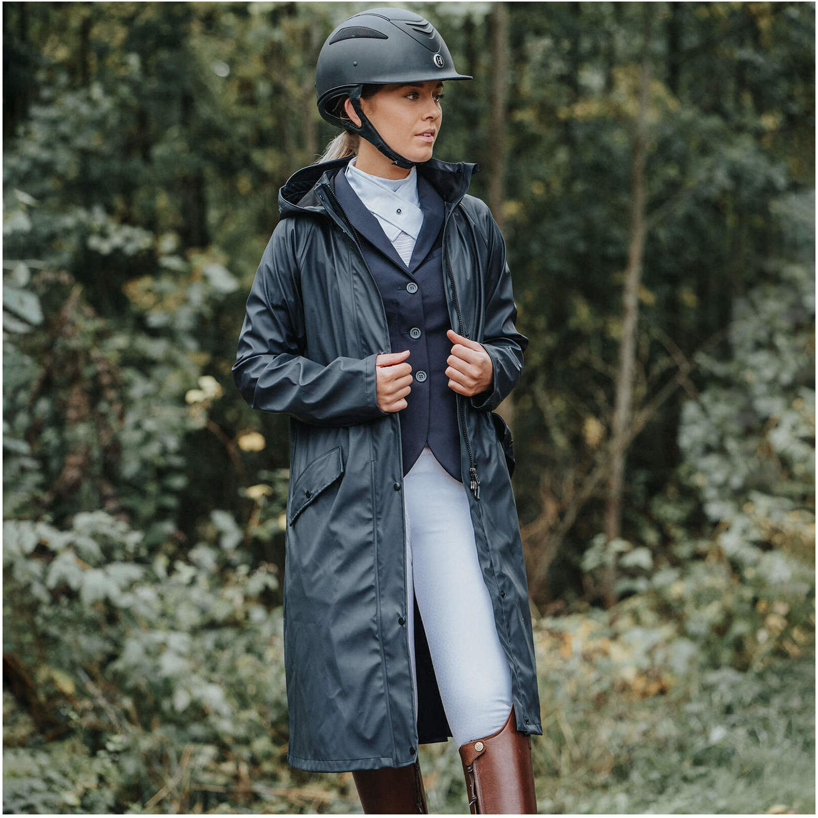 Mountain Horse Mindy Womens Rain Coat 334501 - Black - Womens