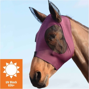 Weatherbeeta Deluxe Strecken Insekt Auge Sparer Mit Ohren 1009573023 - Purple