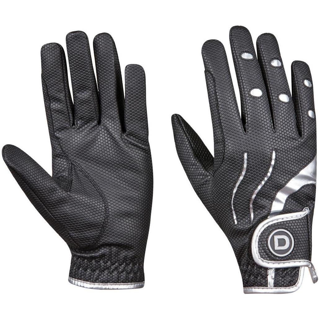Dublin Pro Gants D'équitation De Tous Les Jours 1000218002 - Noir / Argent