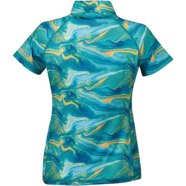 Weatherbeeta Womens Ruby Printed Short Sleeve Top 1009343016 - Blue Orange Swirl