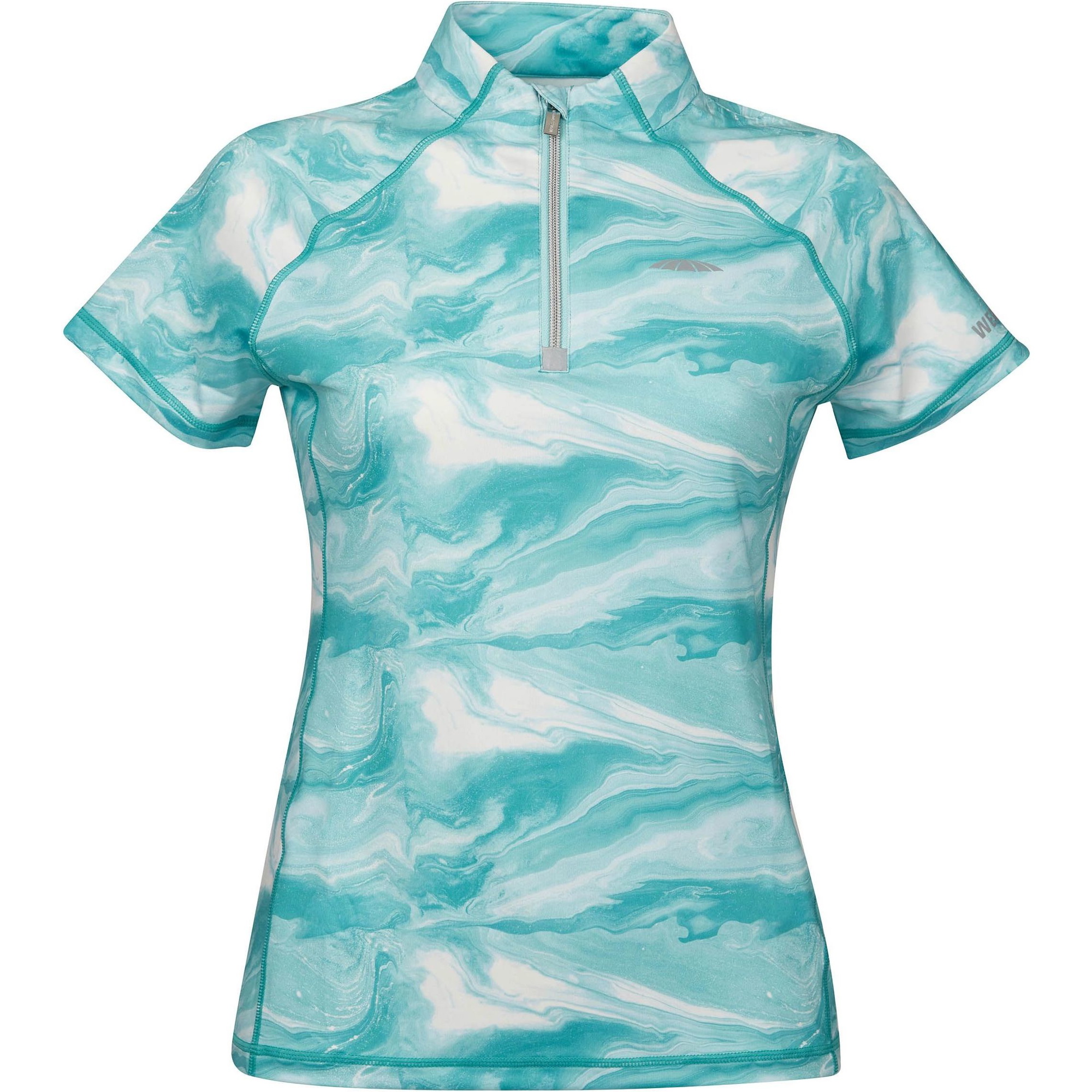 Weatherbeeta Womens Ruby Printed Short Sleeve Top 1009343023 - Turquoise Swirl