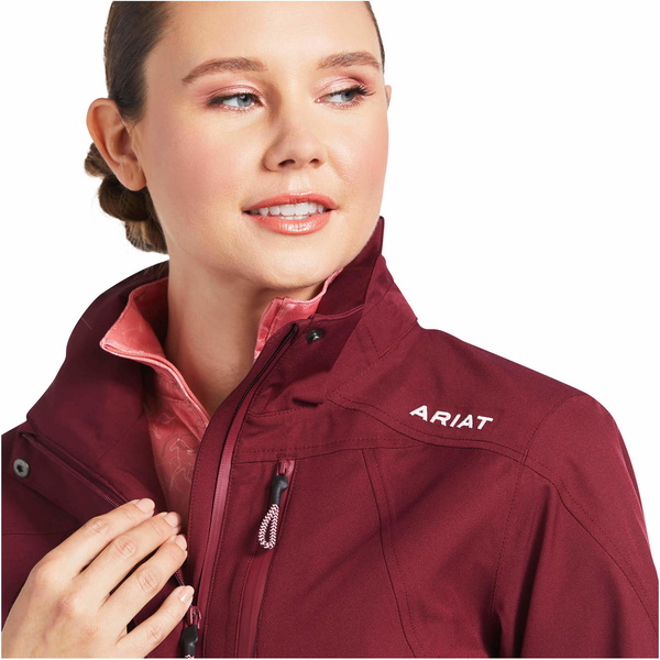 2022 Ariat Womens Coastal H20 Jacket 10039349 - Zinfandel
