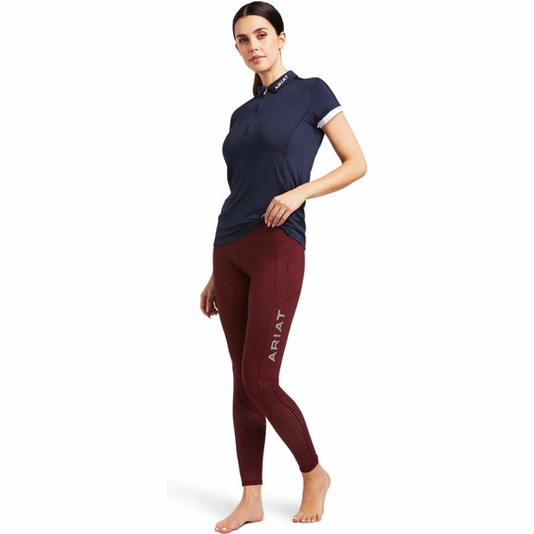 2022 Ariat Womens EOS Knee Patch Tight 10039880 - Zinfandel