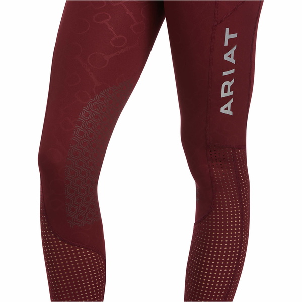 2022 Ariat Womens EOS Knee Patch Tight 10039880 - Zinfandel