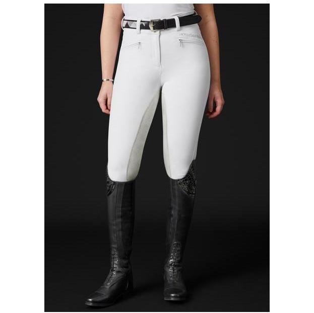 Mountain Horse Damen Diana Clarino Vollbesatzreithose 053240200 - Weiß