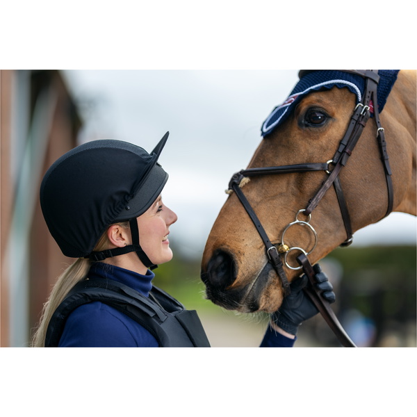 Charles Owen Young Rider Ventilated Jockey Riding Skull Black