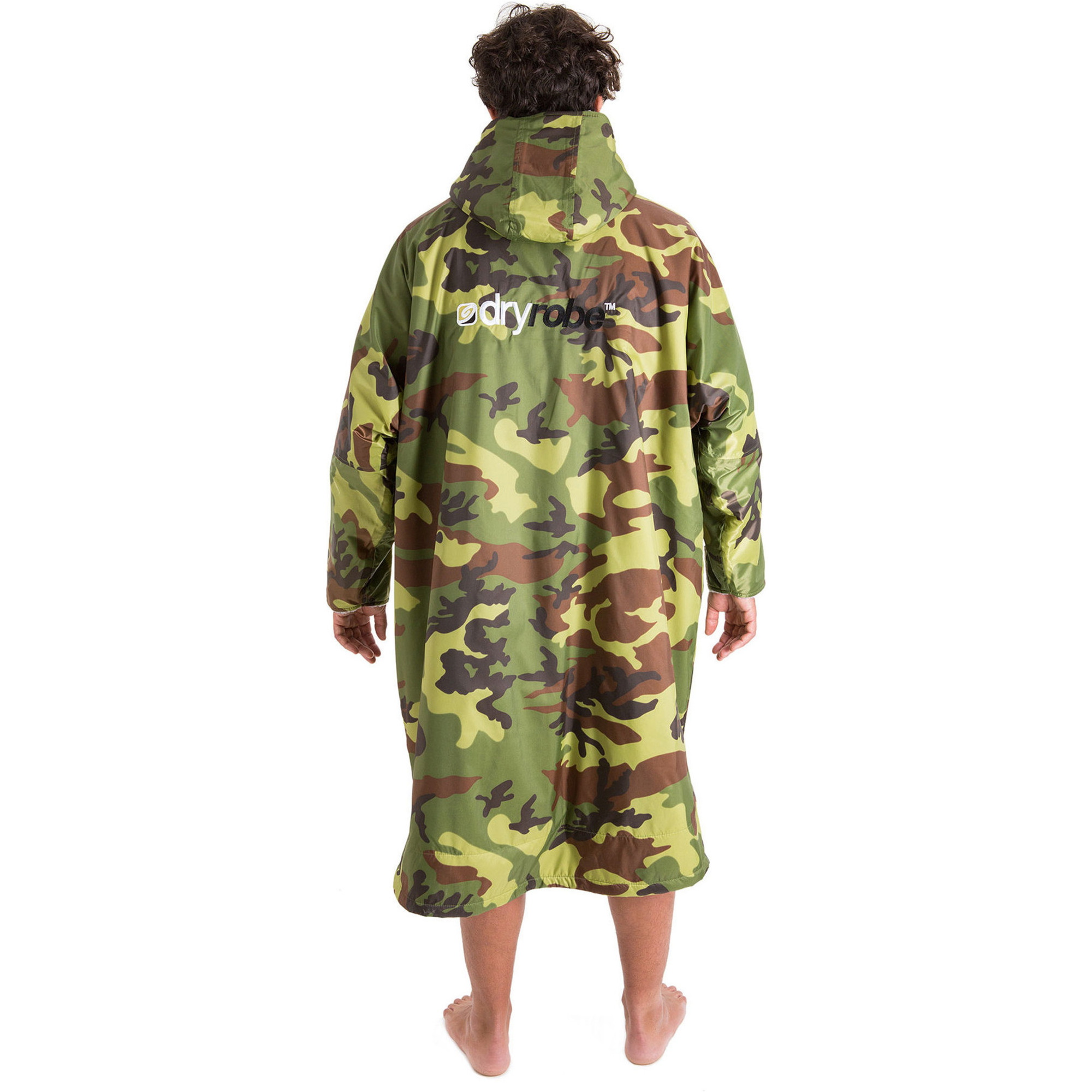 Dryrobe Advance Long Sleeve Premium Outdoor Change Robe LSDABB - Camo / Grey