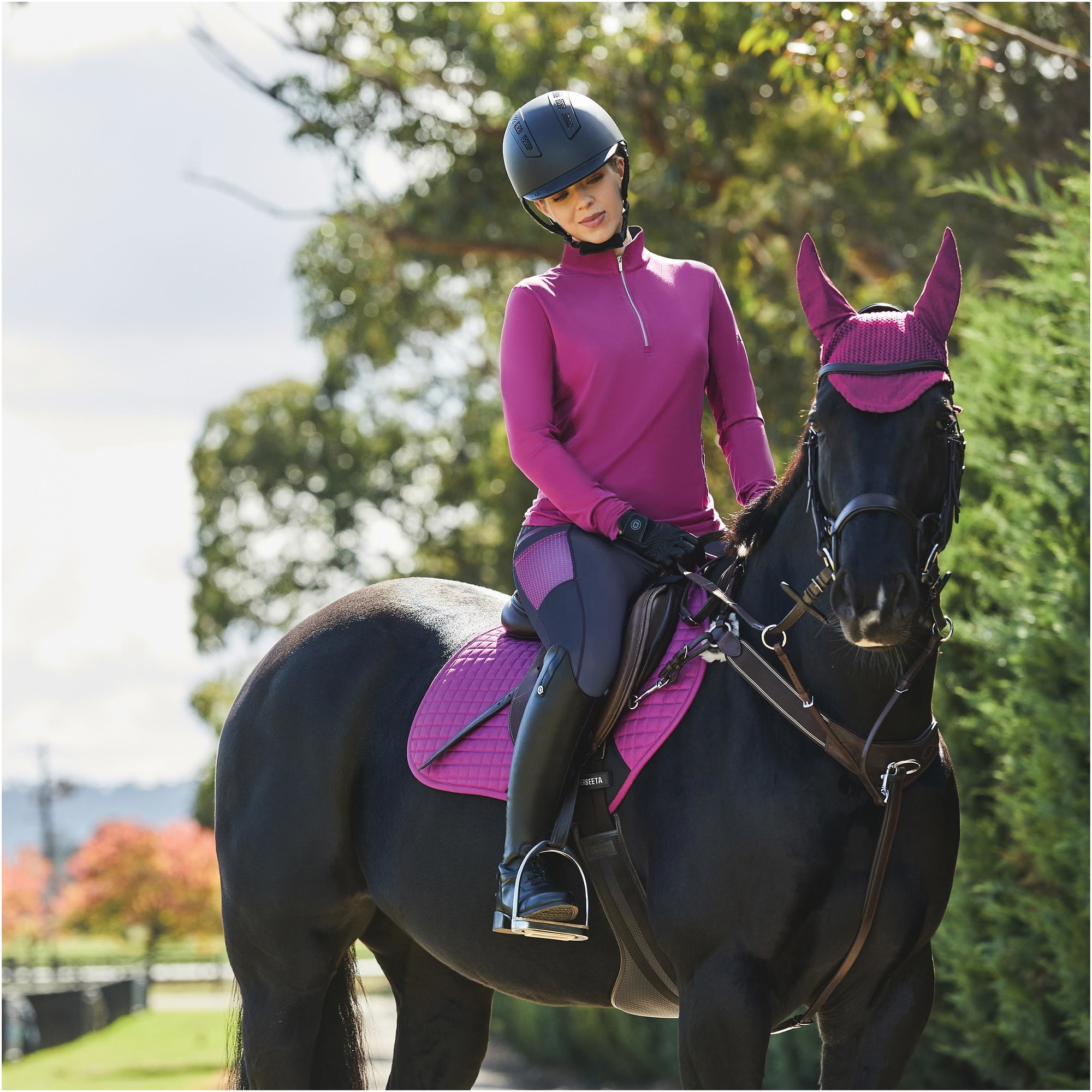 Weatherbeeta Tapis De Selle Prime Jump Shaped 1000747 - Red Violet
