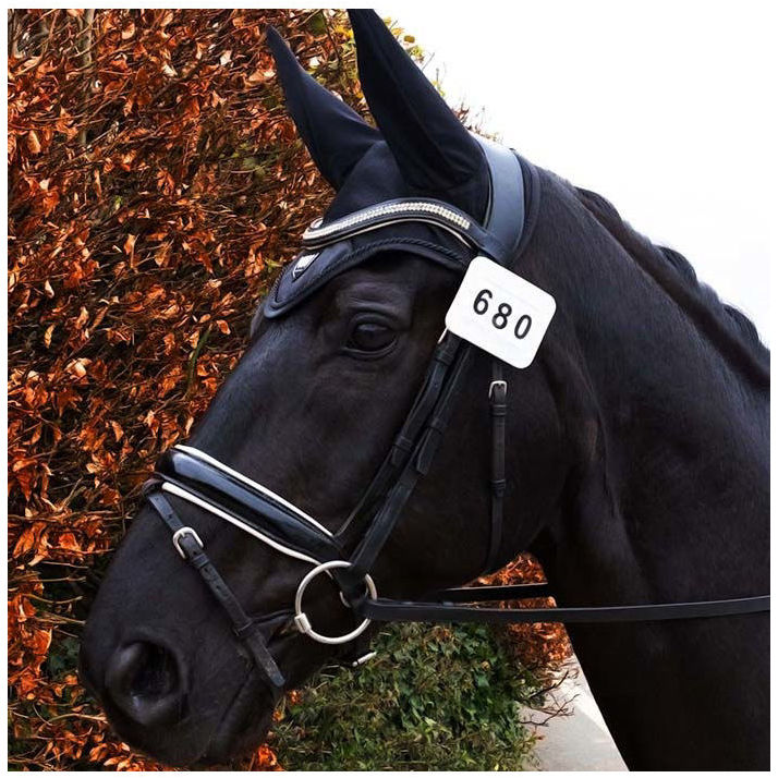 2022 Woof Wear Bridle Number Holder WS0024 - White