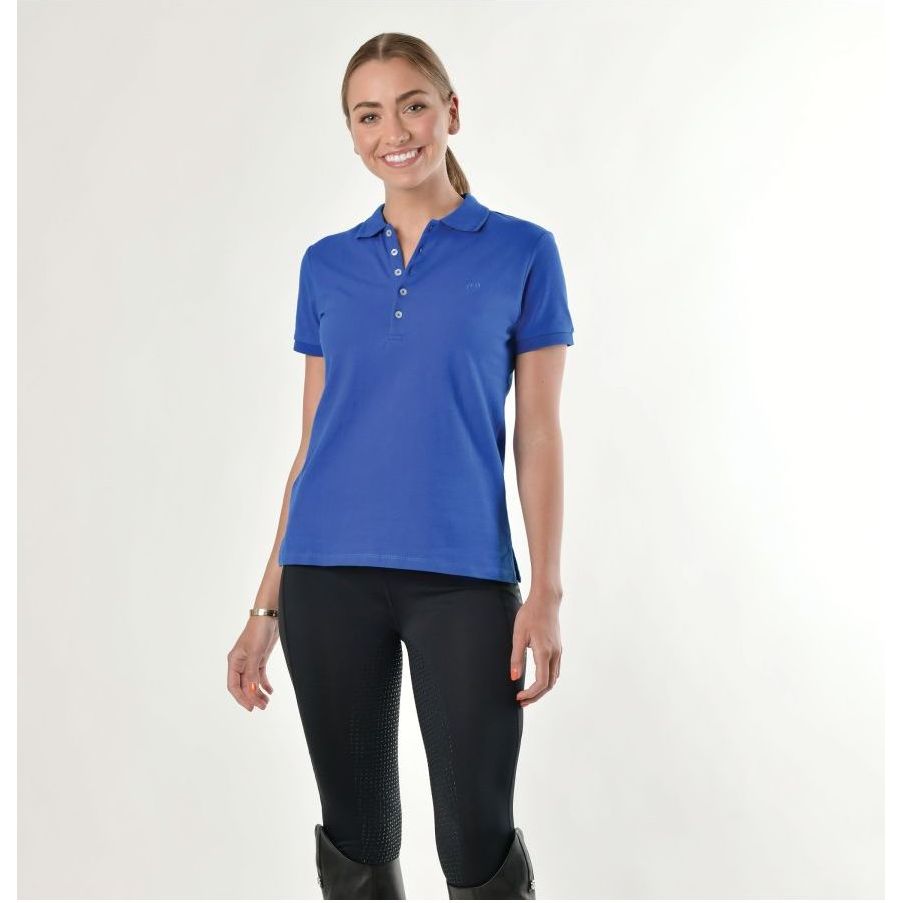 Dublin Womens Lily Cap Sleeve Polo Top 1000385 - Cobalt