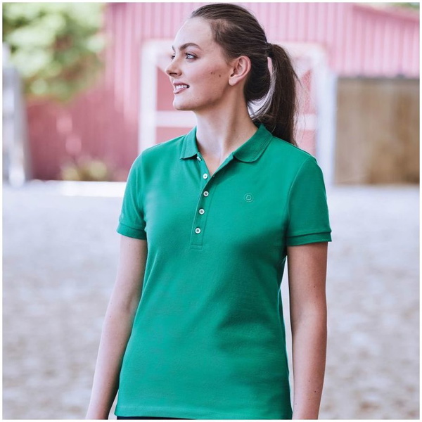2022 Dublin Womens Lily Cap Sleeve Polo Top 1000385 - Emerald