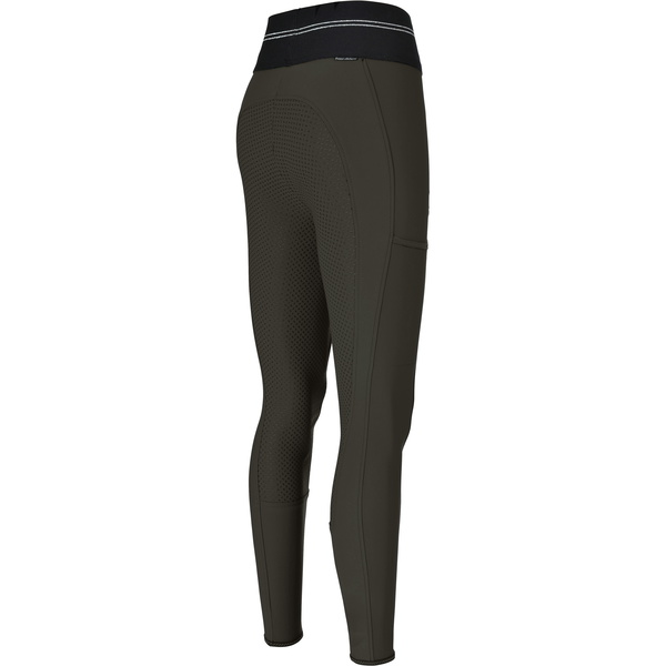 2022 Pikeur Womens Gia Athleisure Full Grip Breeches 245806 486 275 - Black Olive