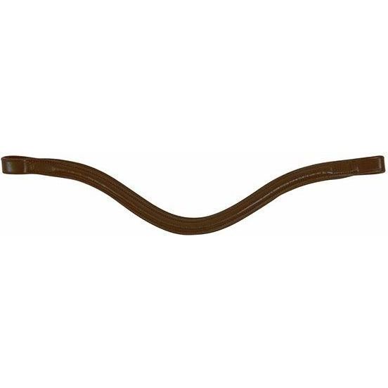 Collegiate Curved Raised Browband 8156 - Brown