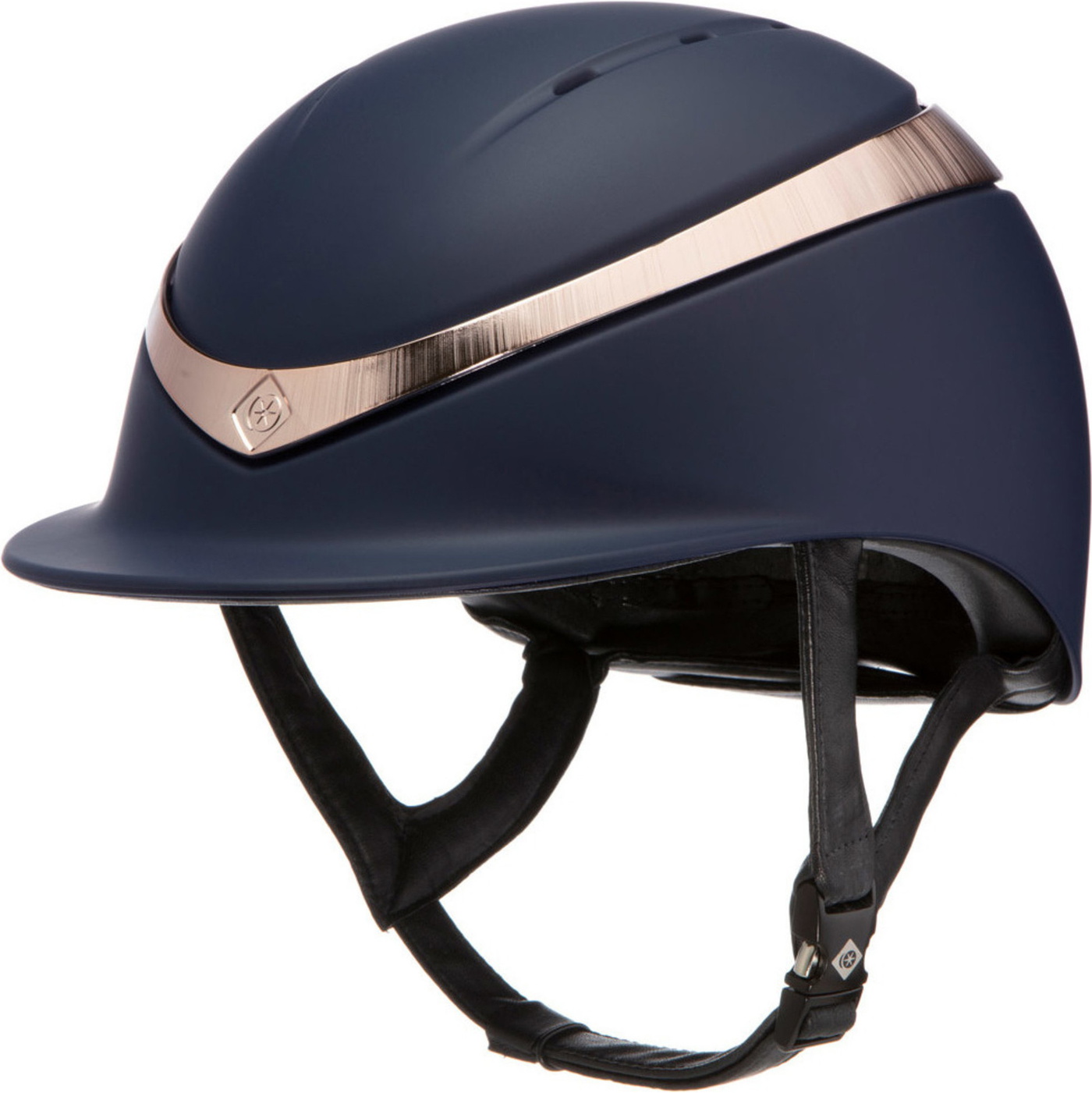 2025 Charles Owen Halo Helm & Stirnband CHHHB - Navy / Rose Gold - Damen |  The Drillshed