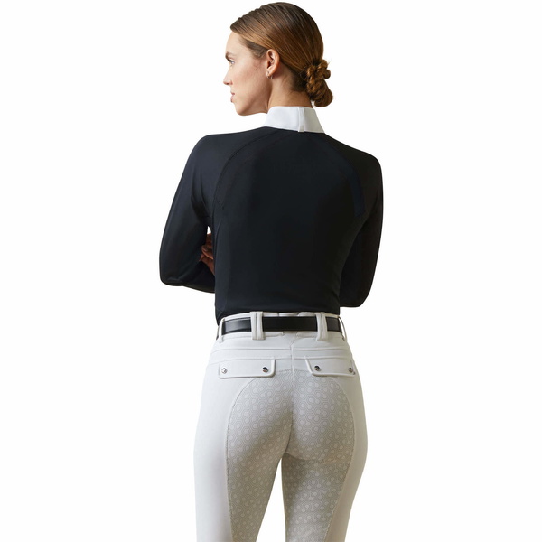 2023 Ariat Womens Sunstopper Pro 2.0 Show Shirt 10043603 - Show Navy / Ashton