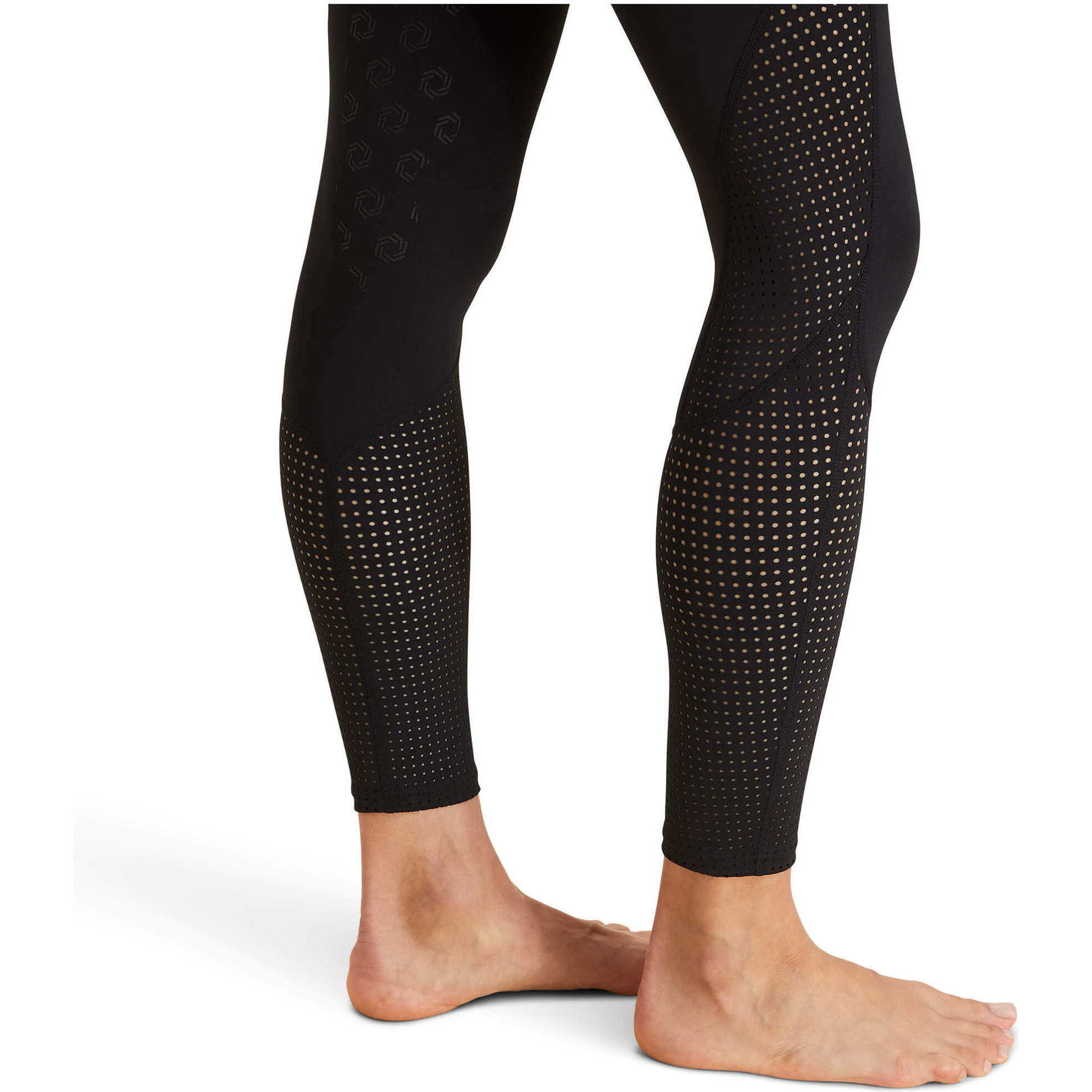 2023 Ariat Womens Breathe Eos Half Grip Recycled Materials Tights 10043401 - Black