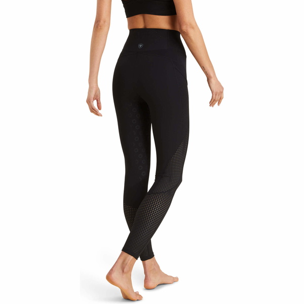 2023 Ariat Breathe Eos Half Grip Damenstrumpfhose Aus Recycelten Materialien 10043401 - Schwarz