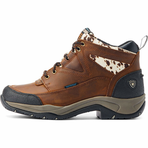 2023 Ariat Womens Terrain Waterproof Riding Boot 10044538 - Distressed Brown