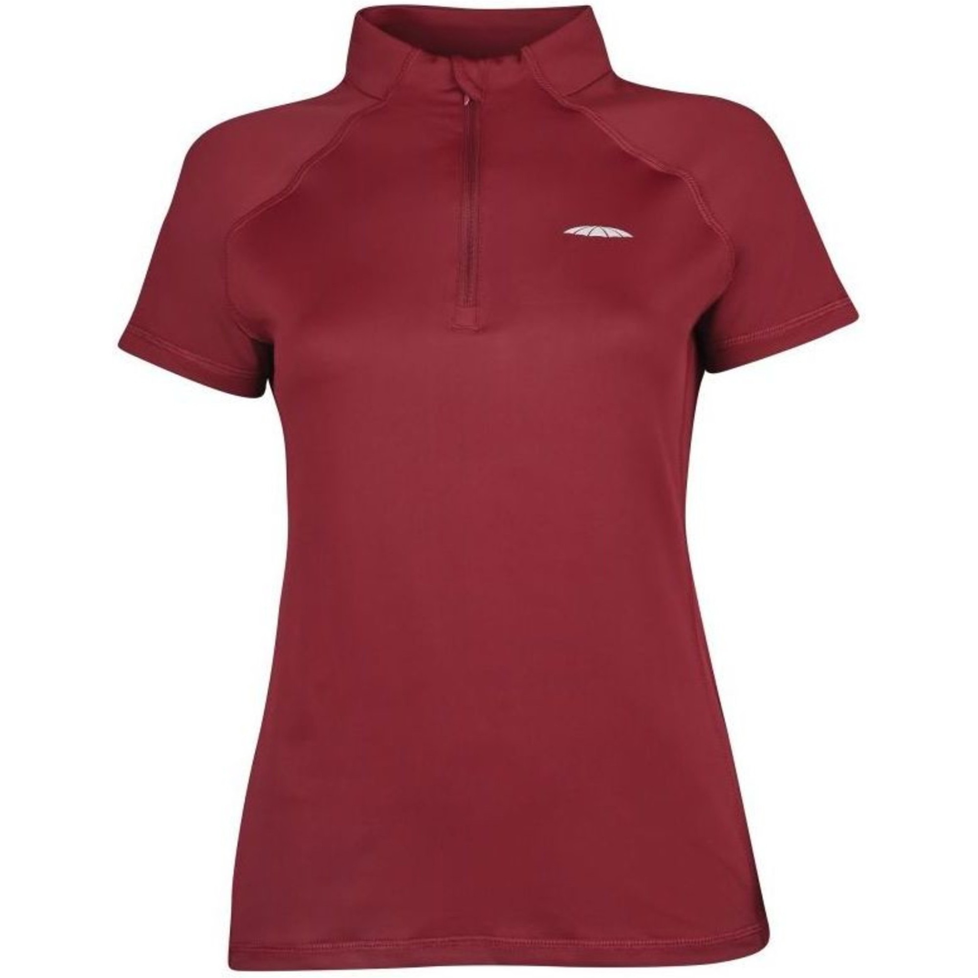 Weatherbeeta Womens Prime Short Sleeve Top & Prime Dressage Saddle Pad Bundle 1019060001000745 - Maroon