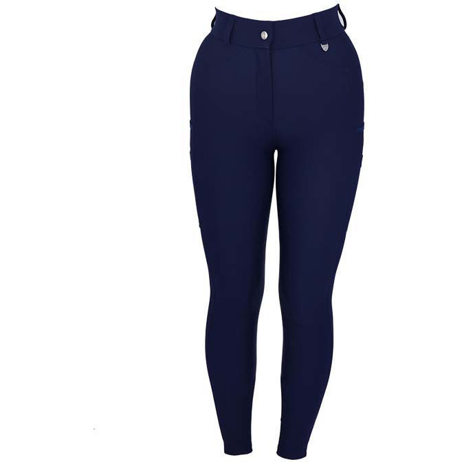 Woof Wear Damen Hybrid Vollsitz-Reithose Wa00112 - Navy