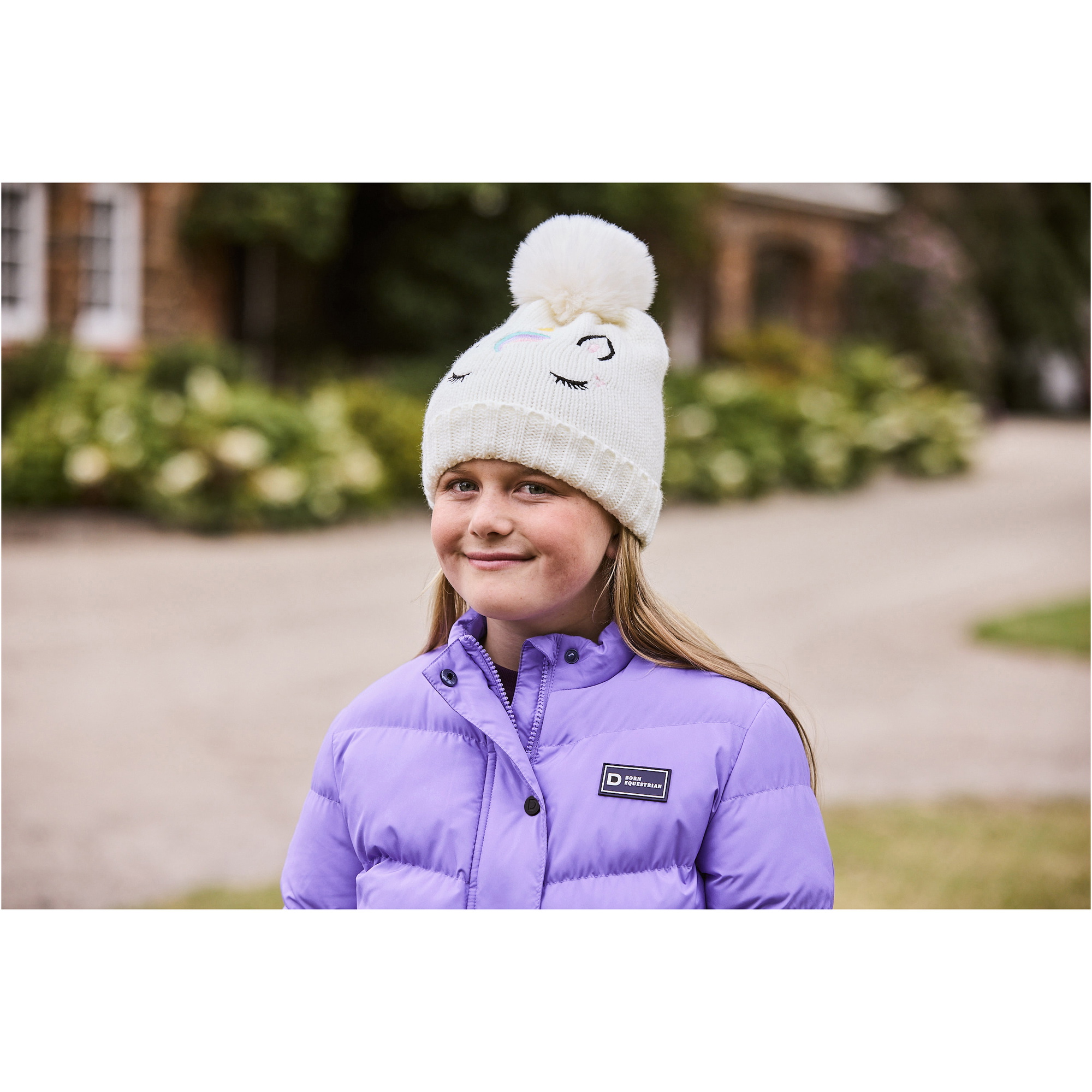 Dublin Junior Embriodered Unicorn Beanie 1024570 - White