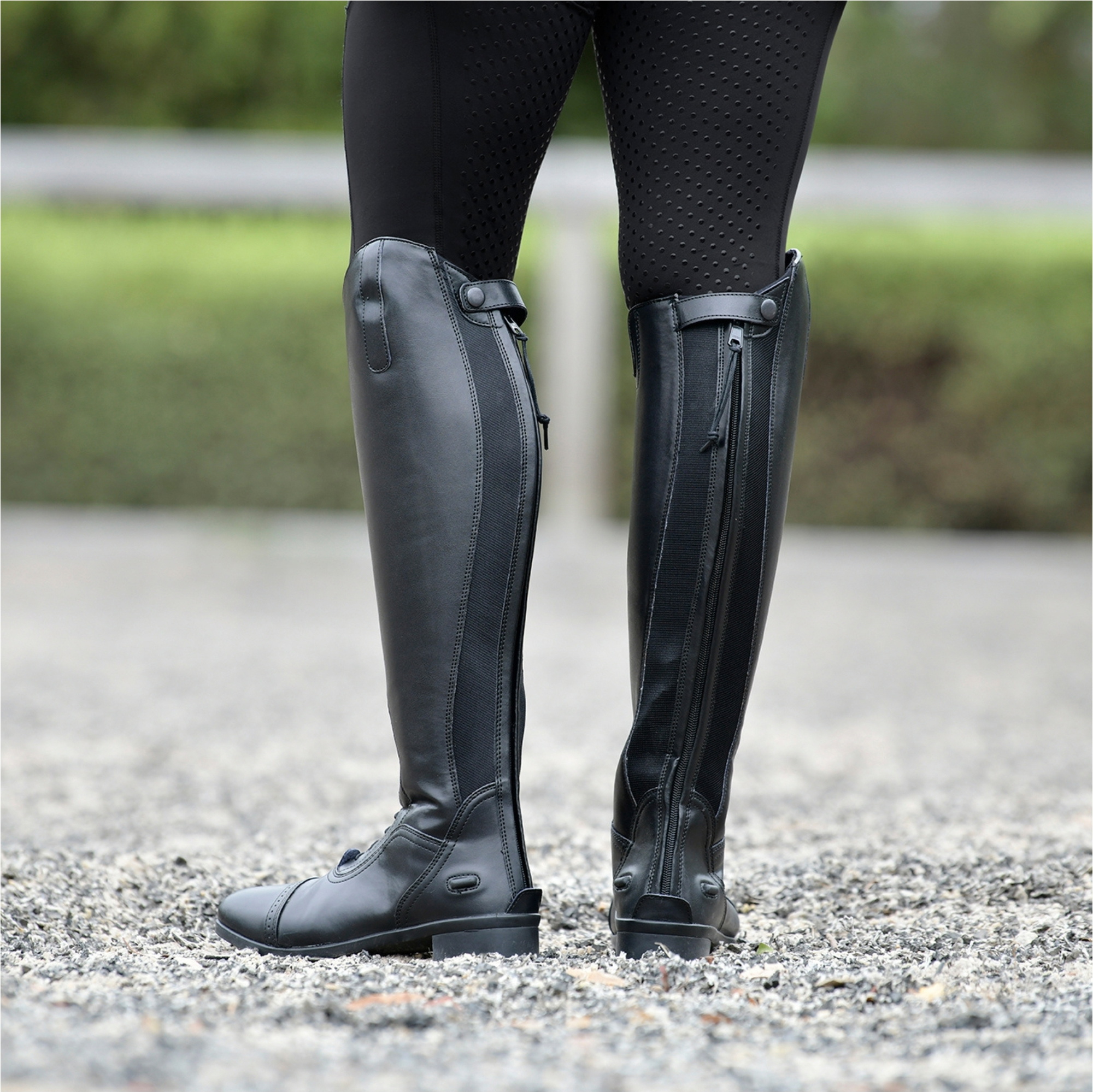 Saxon Syntovia Tall Field Boots 808841 - Black - Womens - Footwear ...