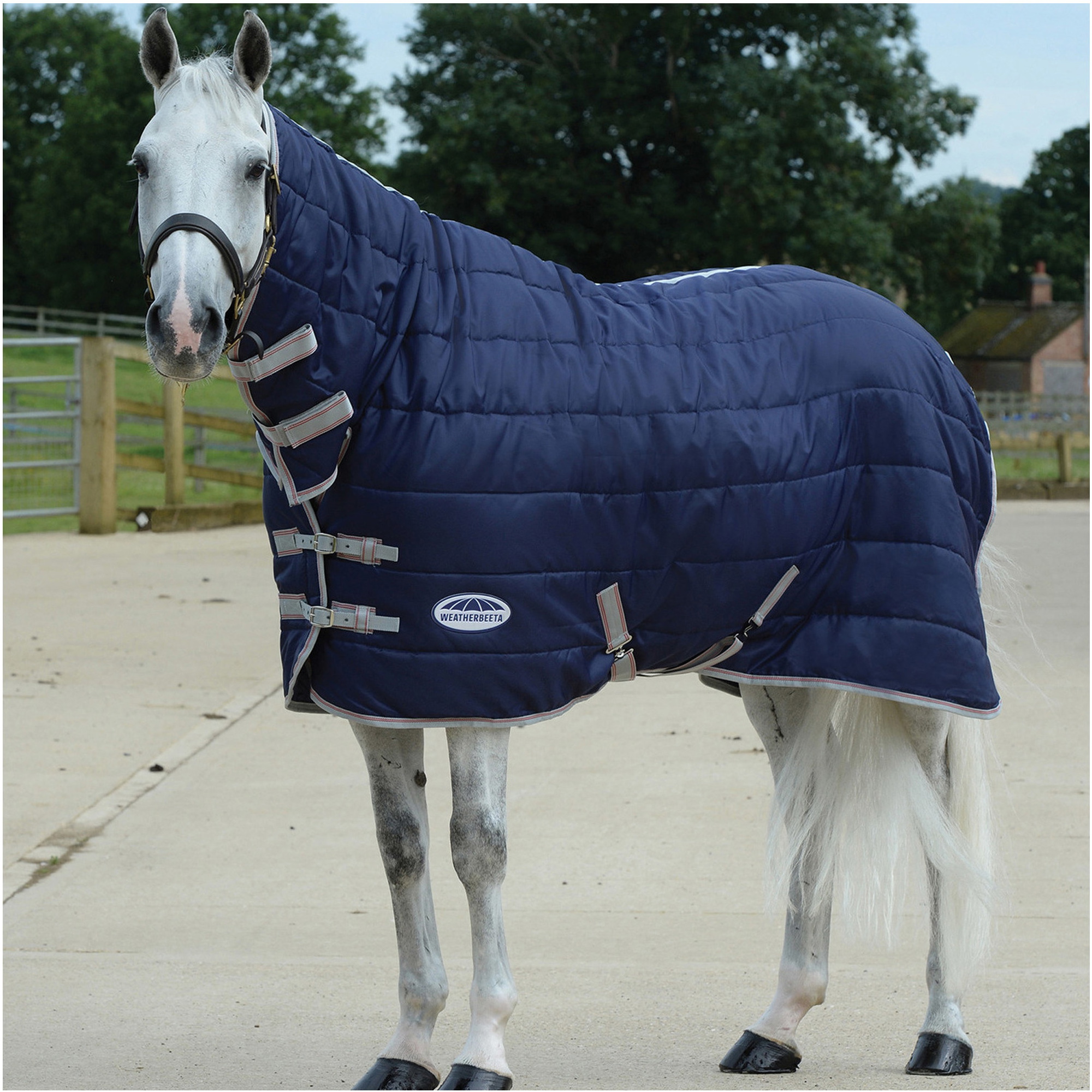 Weatherbeeta Comfitec Channel Quilt Medium - Lite Combo Neck Rug - Navy