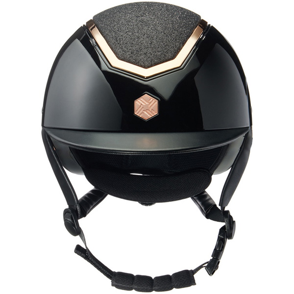 2025 Charles Owen Kylo Wide Peak Riding Helmet KYLOW - Black Gloss / Rose Gold