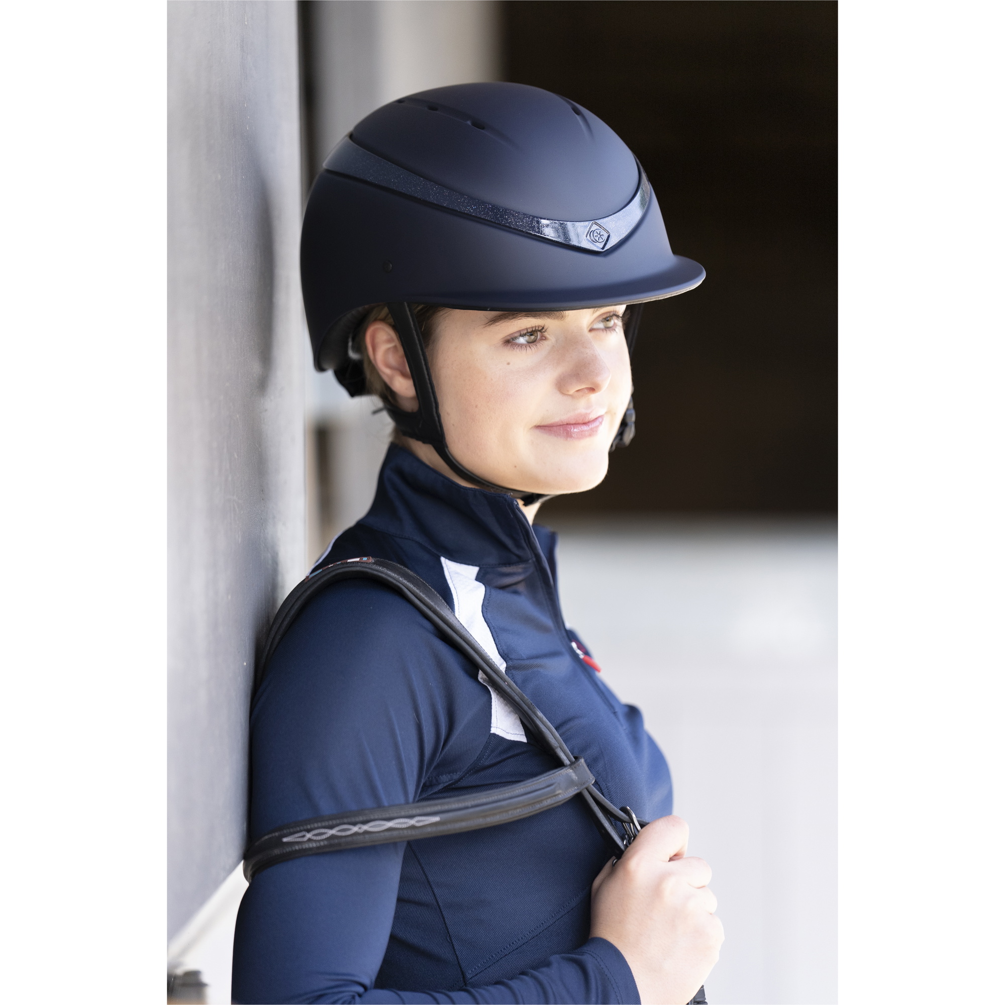 Charles Owen This Esme x Luna Riding Helmet & Headband - Midnight